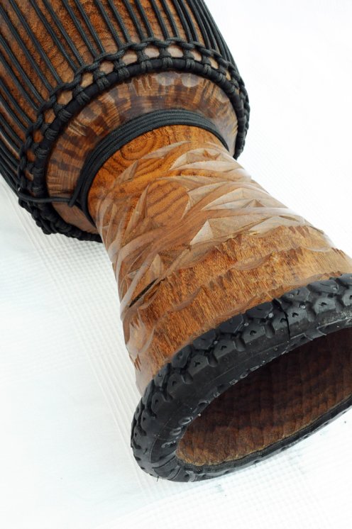 Djembè della Guinea con pelle di mucca - Tamburo djembe alta qualità pelle di manzo, pelle di toro, pelle di vitello
