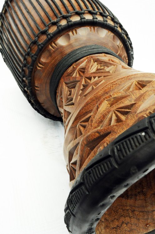 Djembè della Guinea con pelle di mucca - Tamburo djembe alta qualità pelle di manzo, pelle di toro, pelle di vitello