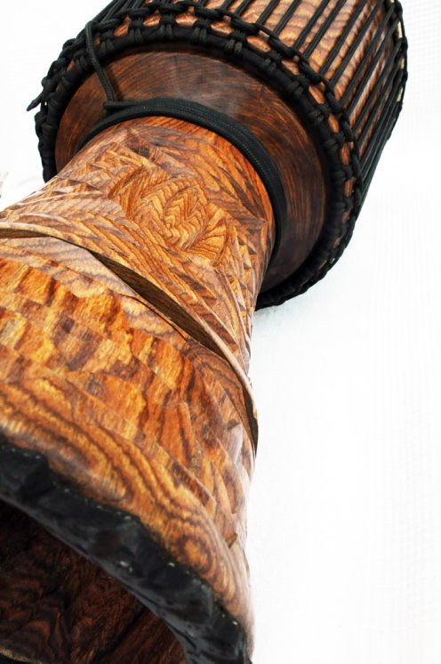 Djembè della Guinea con pelle di mucca - Tamburo djembe alta qualità pelle di manzo, pelle di toro, pelle di vitello