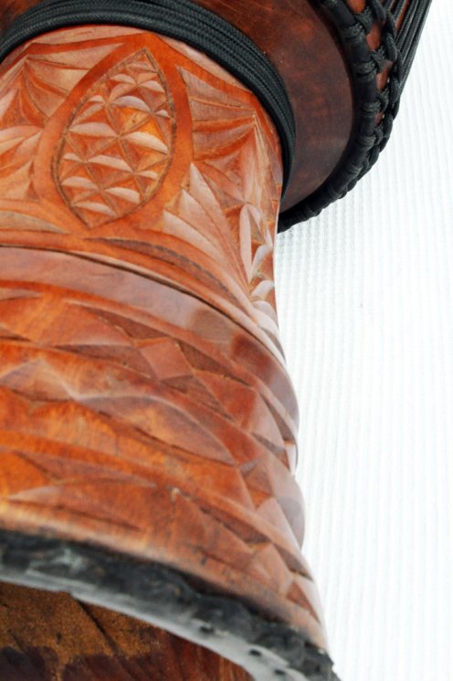 Djembè della Guinea con pelle di mucca - Tamburo djembe alta qualità pelle di manzo, pelle di toro, pelle di vitello