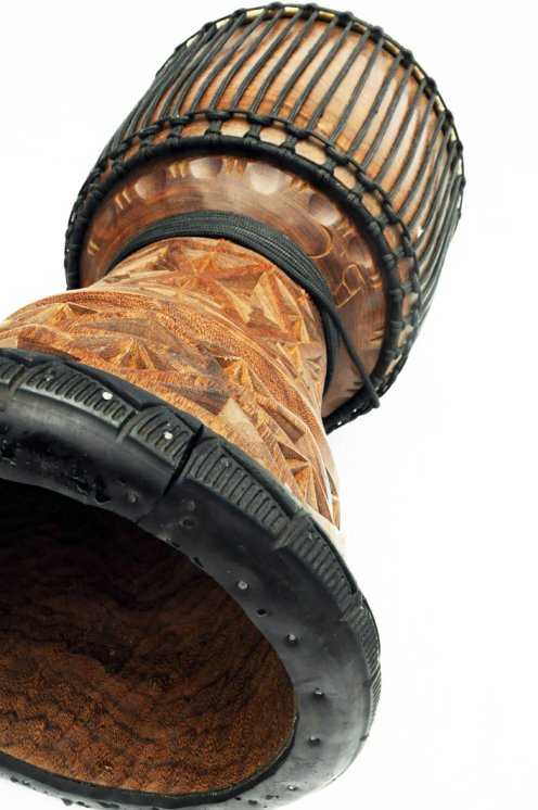 Djembè della Guinea con pelle di mucca - Tamburo djembe alta qualità pelle di manzo, pelle di toro, pelle di vitello