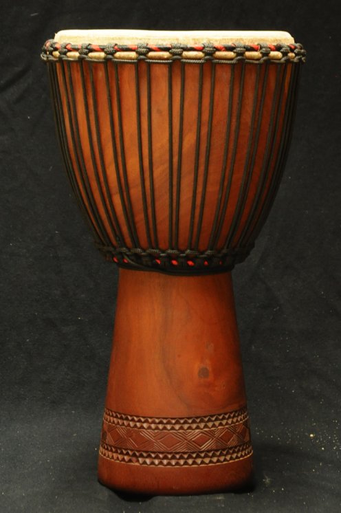 Djembe Mali Top in mogano in vendita (grande): comprare un djembè (djambè) malese in diala (djala, acajou, acagiù) (grande)