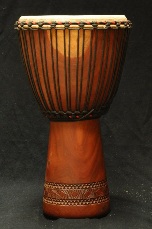 Djembe Mali Top in mogano in vendita (grande): comprare un djembè (djambè) malese in diala (djala, acajou, acagiù) (grande)