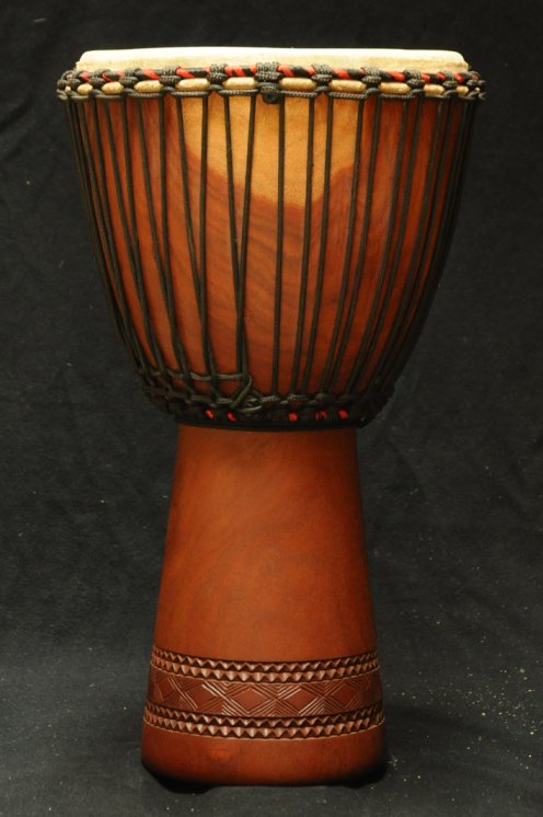 Djembe Mali Top in mogano in vendita (grande): comprare un djembè (djambè) malese in diala (djala, acajou, acagiù) (grande)
