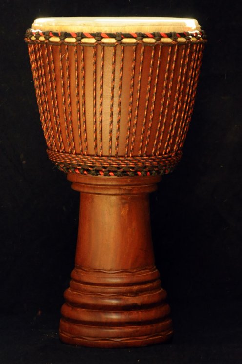 Djembe Mali Top in mogano in vendita (grande): comprare un djembè (djambè) malese in diala (djala, acajou, acagiù) (grande)