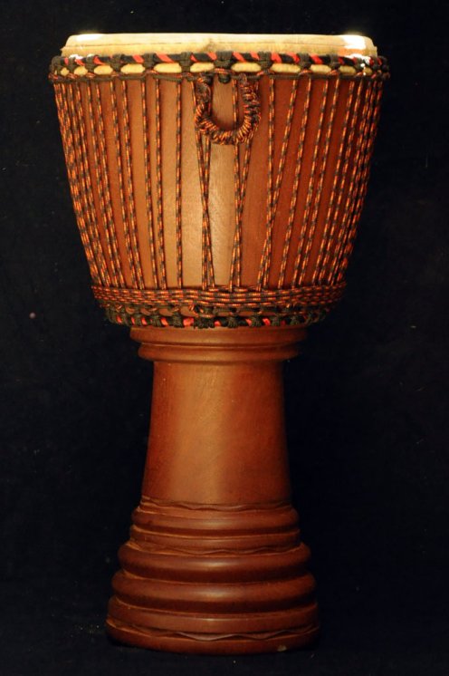 Djembe Mali Top in mogano in vendita (grande): comprare un djembè (djambè) malese in diala (djala, acajou, acagiù) (grande)