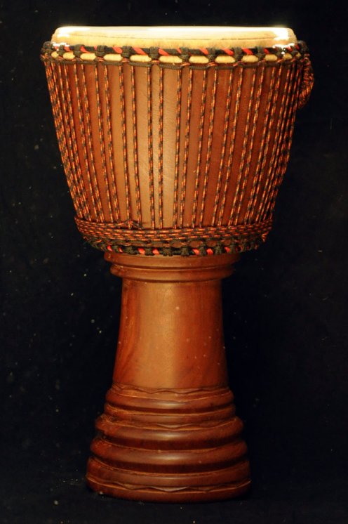 Djembe Mali Top in mogano in vendita (grande): comprare un djembè (djambè) malese in diala (djala, acajou, acagiù) (grande)