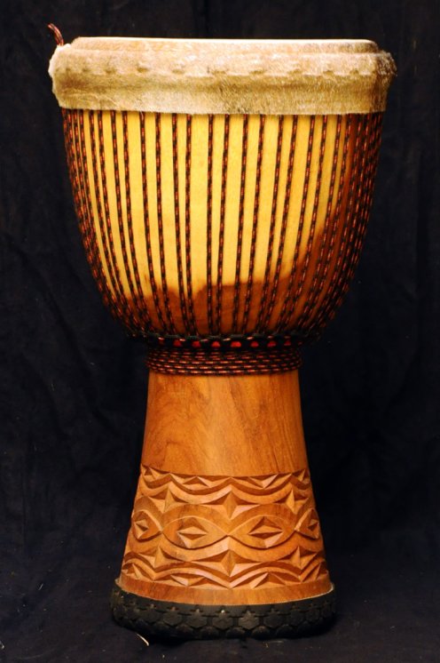 Djembe Guinea in lenke in vendita (grande): comprare un djembè (djambè) guineano in linke (grande)