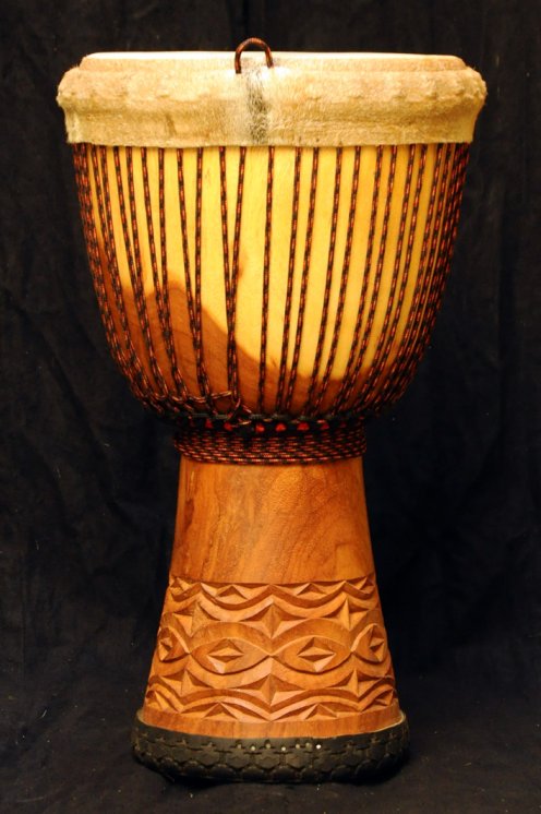 Djembe Guinea in lenke in vendita (grande): comprare un djembè (djambè) guineano in linke (grande)