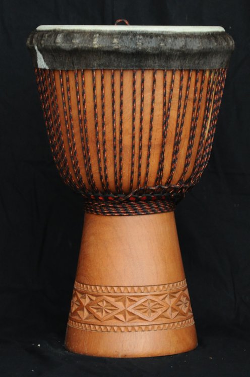 Djembe Guinea in lenke in vendita (grande): comprare un djembè (djambè) guineano in linke (grande)