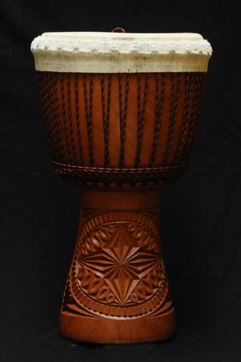 Djembe Guinea in lenke in vendita (grande): comprare un djembè (djambè) guineano in linke (grande)