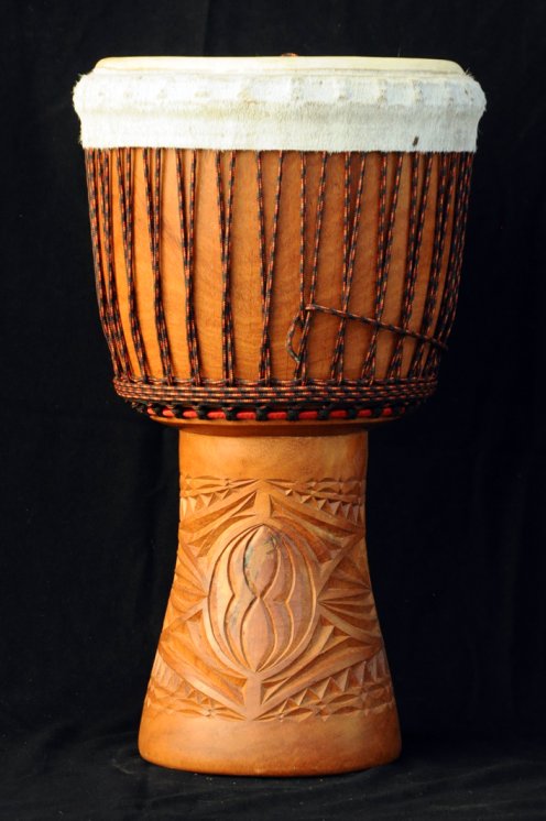 Djembe Guinea in lenke in vendita (grande): comprare un djembè (djambè) guineano in linke (grande)