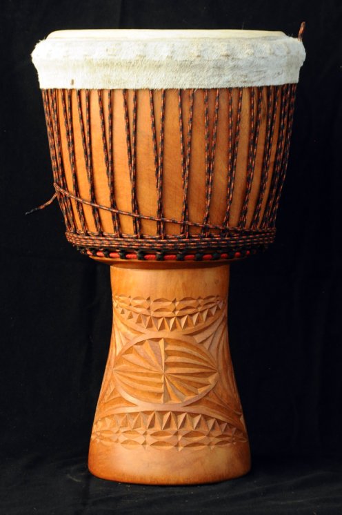 Djembe Guinea in lenke in vendita (grande): comprare un djembè (djambè) guineano in linke (grande)