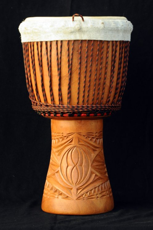 Djembe Guinea in lenke in vendita (grande): comprare un djembè (djambè) guineano in linke (grande)