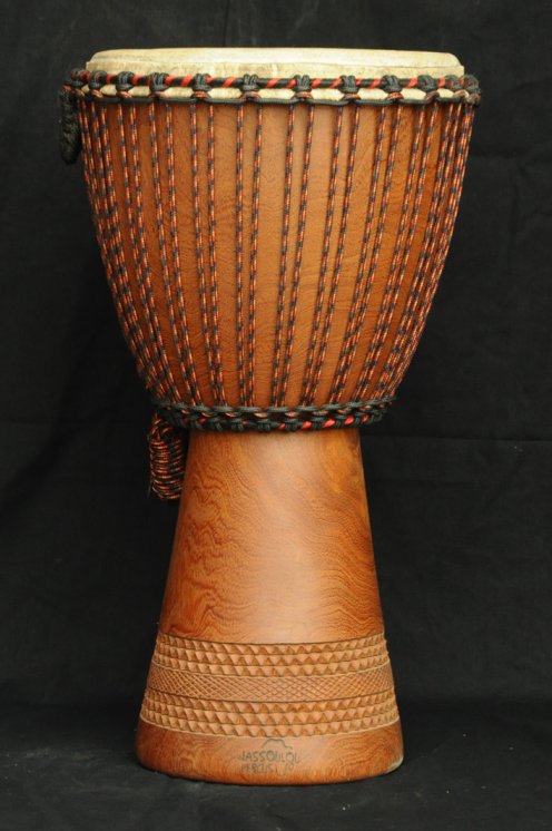 Djembe Mali Top in dugura in vendita (grande): comprare un djembè (djambè) malese in dimba (grande)