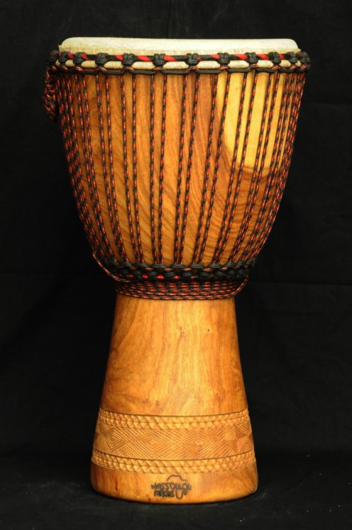 Djembe Mali Top in gueni in vendita (grande): comprare un djembè (djambè) malese in hare (grande)