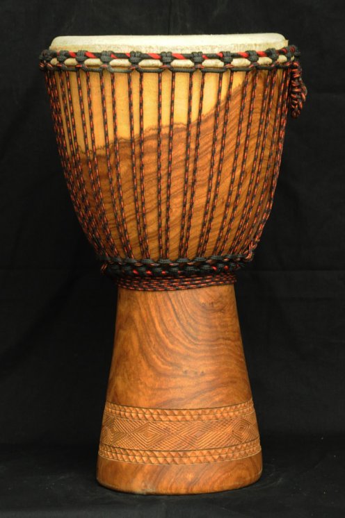 Djembe Mali Top in gueni in vendita (grande): comprare un djembè (djambè) malese in hare (grande)