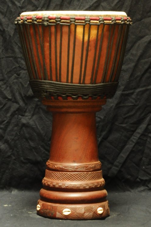 Grande djembe Mali Top in mogano: djembe malese in diala (djala, acajou, acagiù)