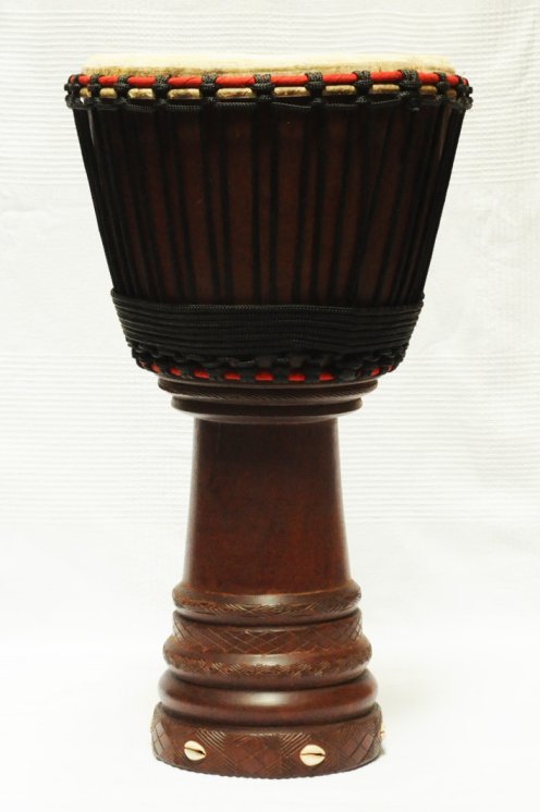 Djembe professionale in vendita - Grande tamburo djembe del Mali in mogano