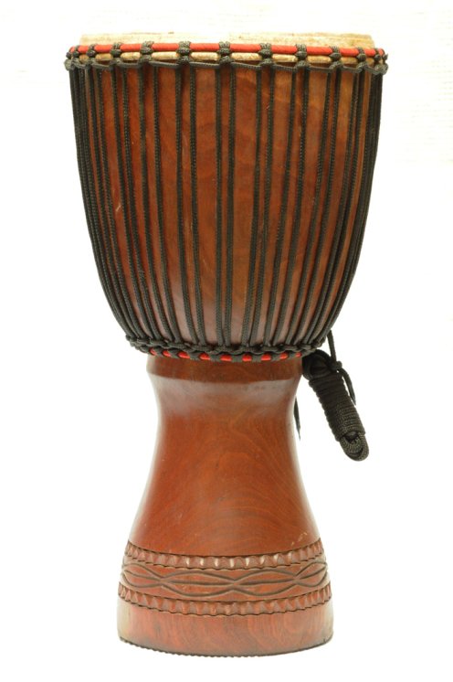Djembe in vendita - Grande tamburo djembe del Mali in mogano