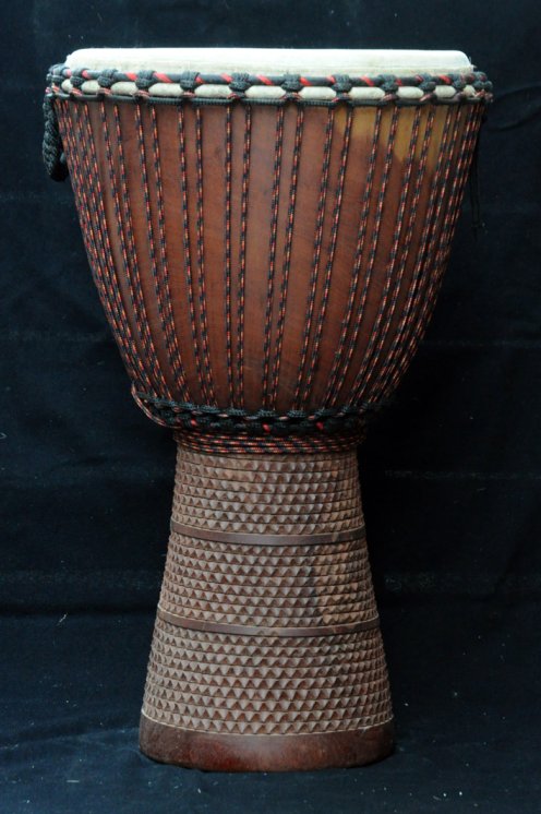 Djembe Mali Top in mogano in vendita (grande): comprare un djembè (djambè) malese in diala (djala, acajou, acagiù) (grande)