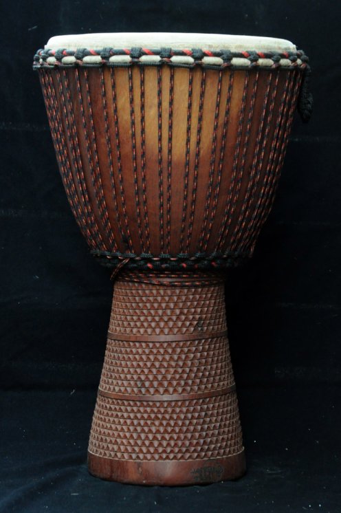 Djembe Mali Top in mogano in vendita (grande): comprare un djembè (djambè) malese in diala (djala, acajou, acagiù) (grande)