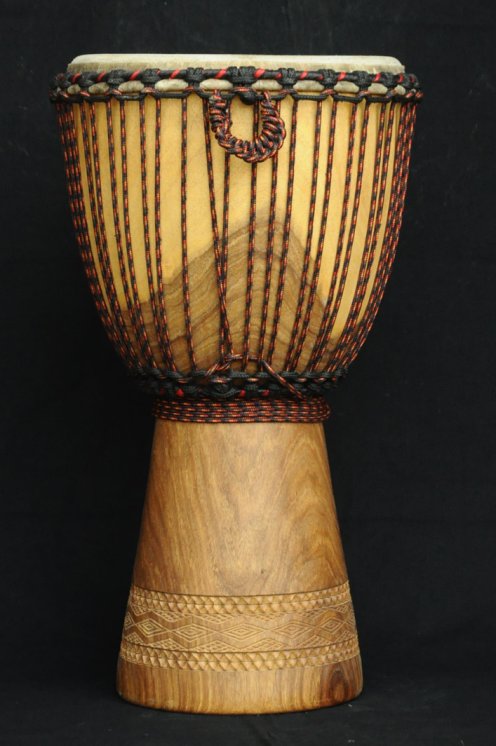 Djembe Mali Top in gueni in vendita (grande): comprare un djembè (djambè) malese in hare (grande)