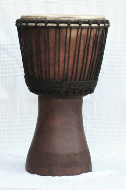 Djembe in vendita - Grande tamburo djembe del Mali in mogano