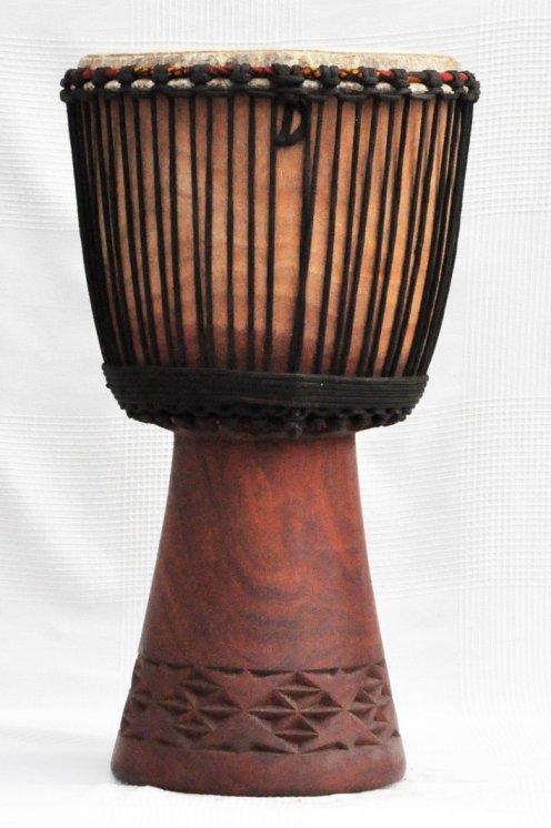 Djembe in vendita - Grande tamburo djembe del Mali in mogano