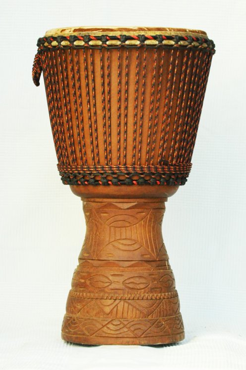 Djembe professionale con pelle di mucca in vendita - Grande djembe del Mali in iroko