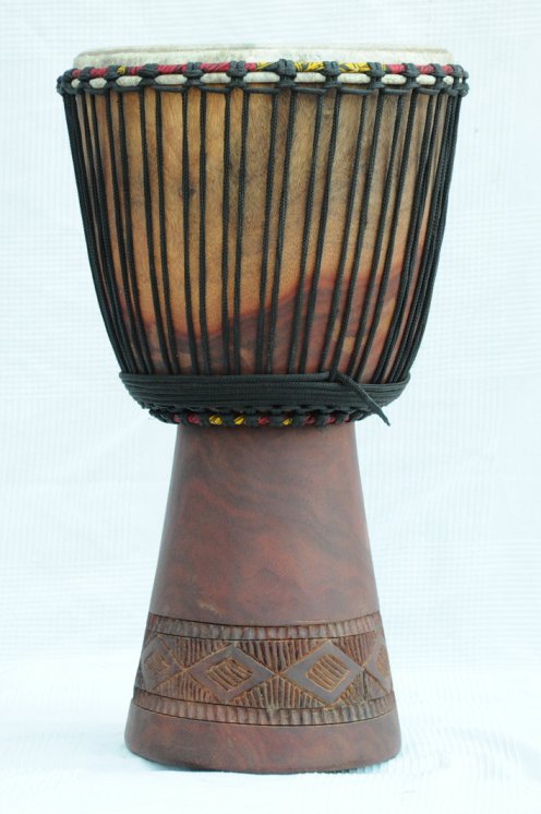 Djembe in vendita - Grande tamburo djembe del Mali in mogano