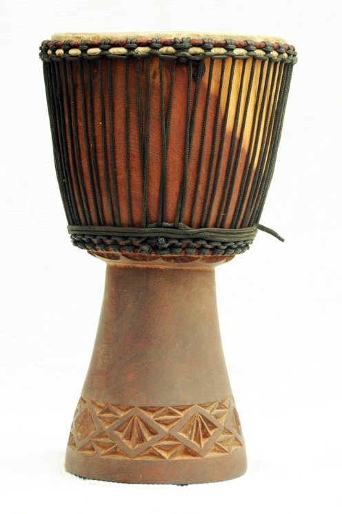 Djembe in vendita - Grande tamburo djembe del Mali in mogano