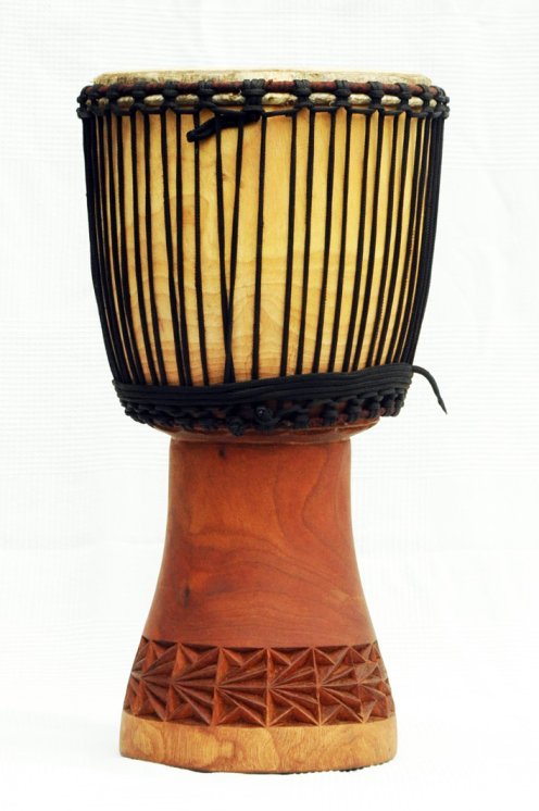 Djembe in vendita - Grande tamburo djembe del Mali in mogano