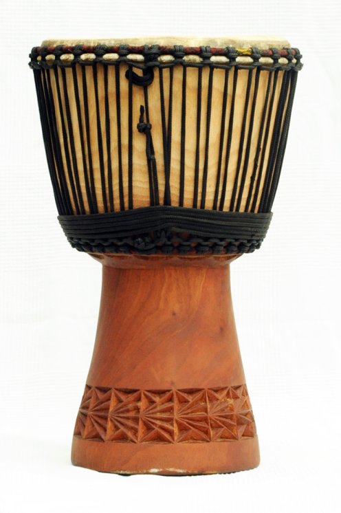 Djembe in vendita - Grande tamburo djembe del Mali in mogano