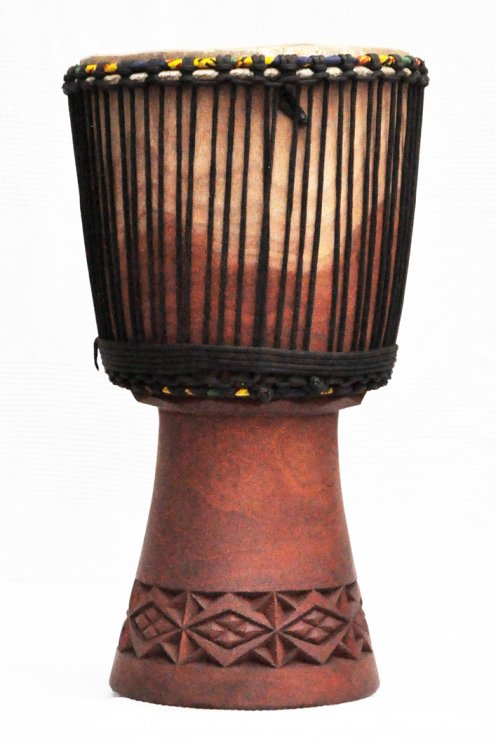 Djembe in vendita - Grande tamburo djembe del Mali in mogano