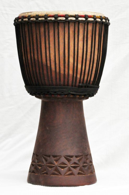 Djembe in vendita - Grande tamburo djembe del Mali in mogano
