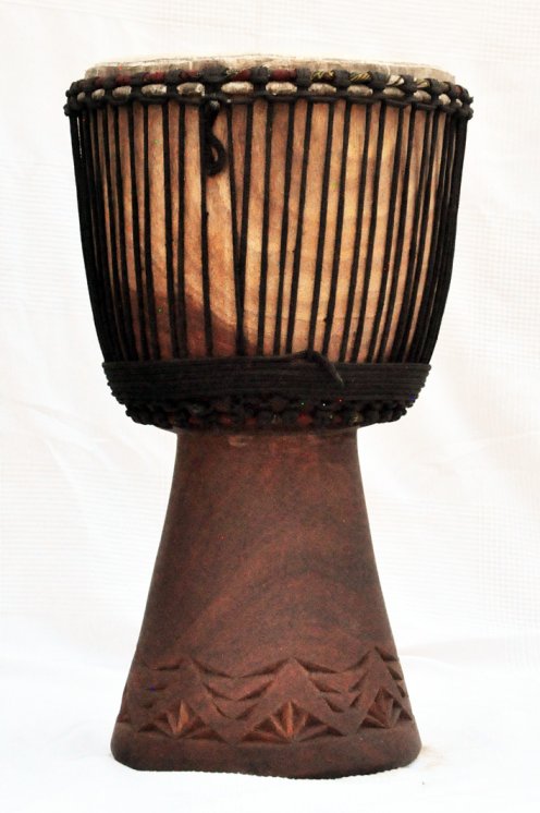 Djembe in vendita - Grande tamburo djembe del Mali in mogano