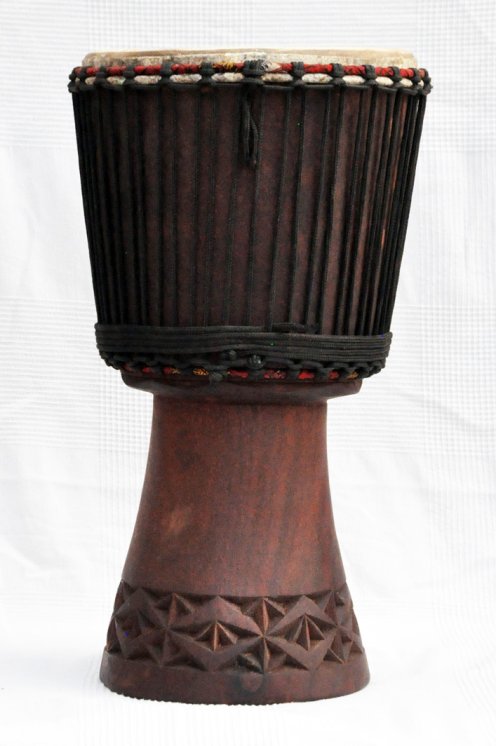 Djembe in vendita - Grande tamburo djembe del Mali in mogano