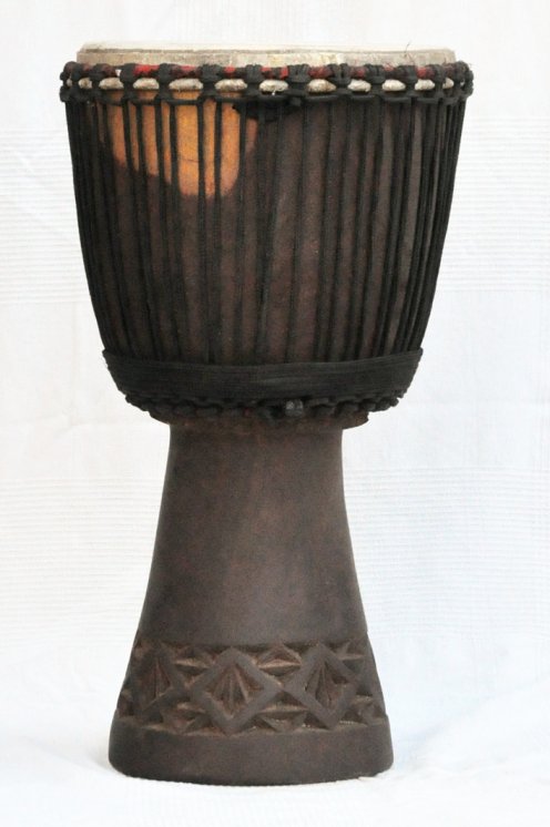 Djembe in vendita - Grande tamburo djembe del Mali in mogano
