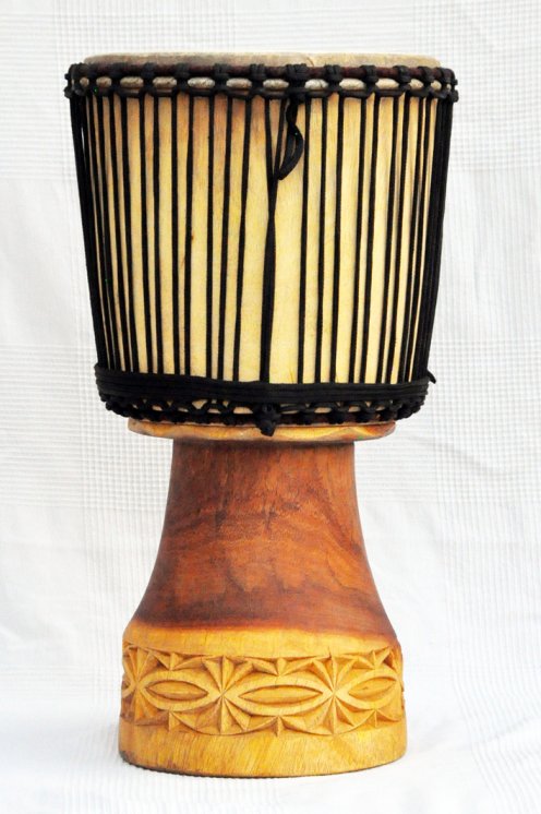 Djembe in vendita - Grande tamburo djembe del Mali in linke