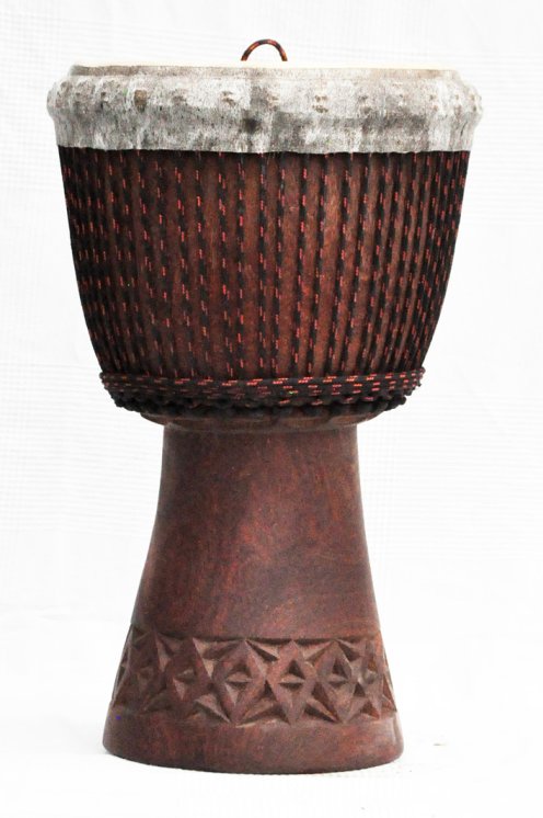 Fusto di djembe del Mali Top - Grande djembe professionale in lenke