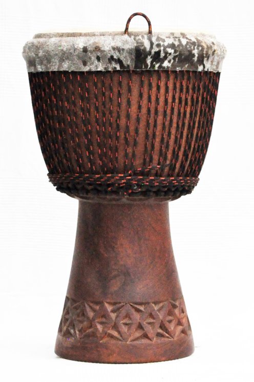 Fusto di djembe del Mali Top - Grande djembe professionale in lenke