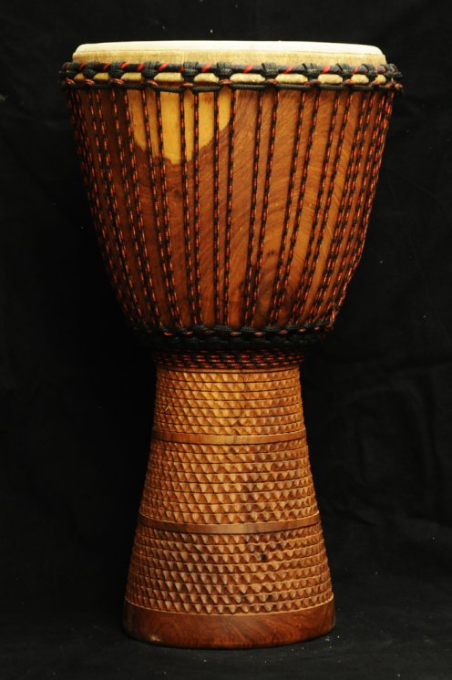 Djembe Mali Top in gueni in vendita (grande): comprare un djembè (djambè) malese in hare (grande)