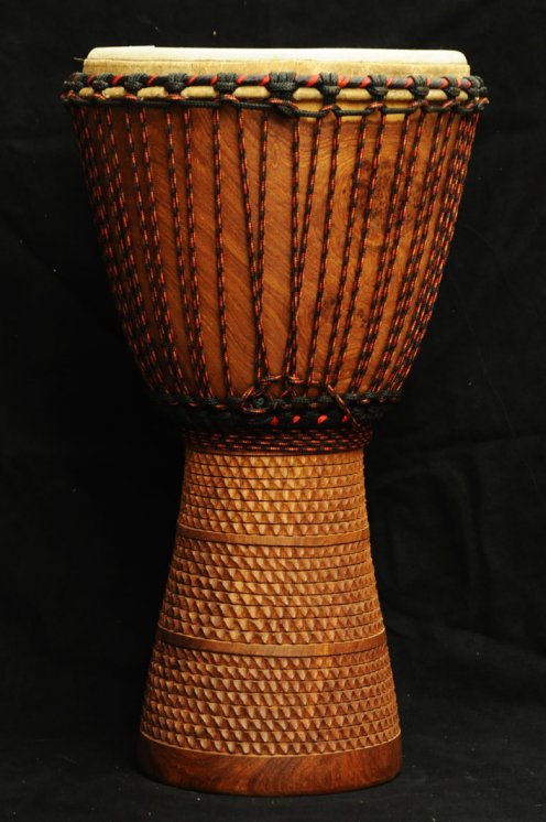 Djembe Mali Top in gueni in vendita (grande): comprare un djembè (djambè) malese in hare (grande)