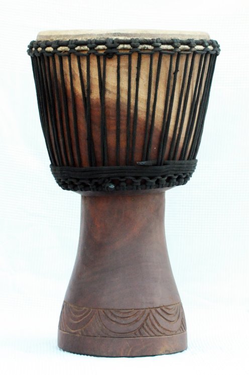 Djembe in vendita - Grande tamburo djembe del Mali in mogano