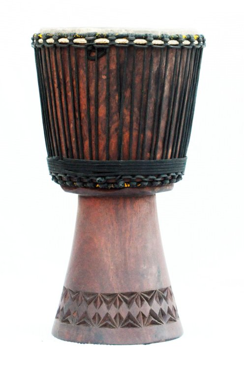 Djembe in vendita - Grande tamburo djembe del Mali in mogano