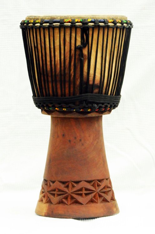 Djembe in vendita - Grande tamburo djembe del Mali in mogano