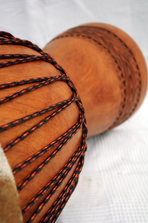 Djembe Premium del Mali - Grande djembe di alta qualità in lenke
