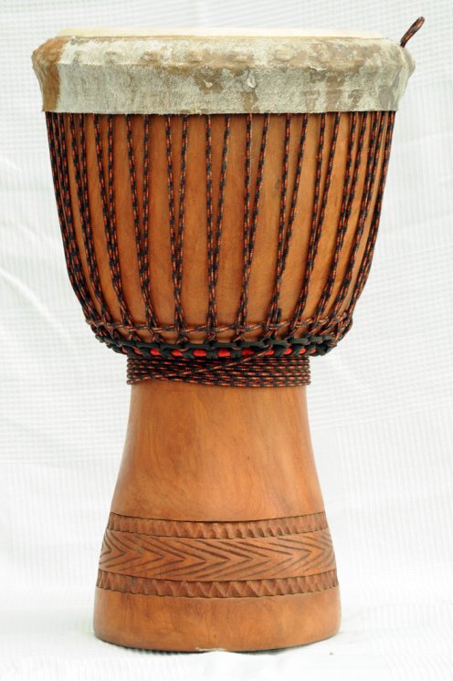 Djembe Premium del Mali - Grande djembe di alta qualità in lenke