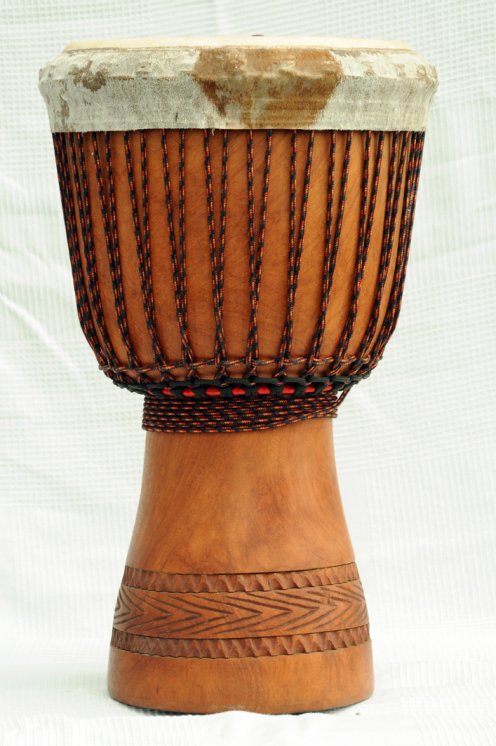 Djembe Premium del Mali - Grande djembe di alta qualità in lenke